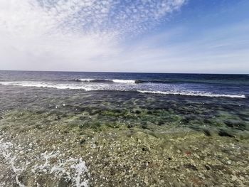 Scenic view of sea against sky