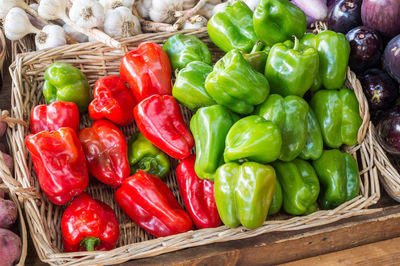 Vegetables for sale in market