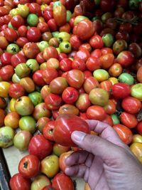Close-up of fruits for sale at market stall