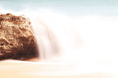 Scenic view of waterfall