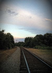 Railroad track on railroad track