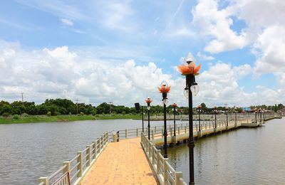 Scenic view of river against sky