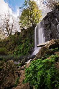 River flowing through rocks