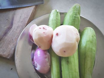 Close-up of fruits on table