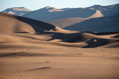 Scenic view of desert against sky