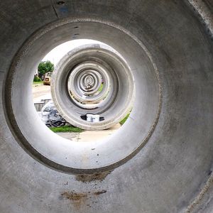 High angle view of tire