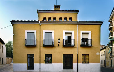 Low angle view of building against sky