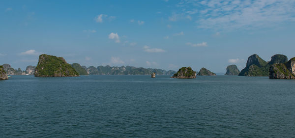 Panoramic view of sea against sky