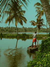 Boat in lake