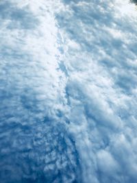 Low angle view of clouds in sky