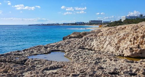 Scenic view of sea against sky