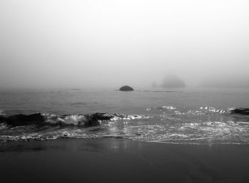 Scenic view of sea against sky