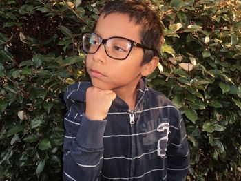 Portrait of young woman