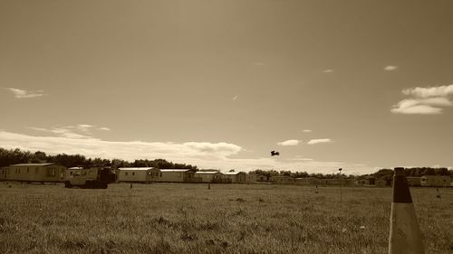 View of field against sky