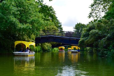 Bridge over river against sky