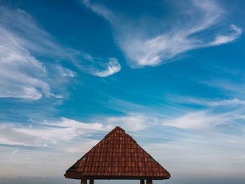 Roof of building against sky