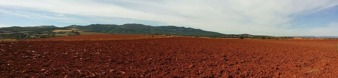 Scenic view of landscape against sky