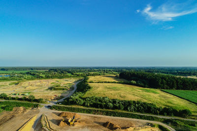 Aerial view of landscape