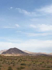 Scenic view of landscape against sky