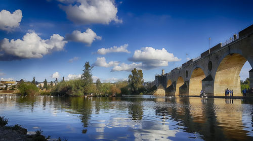 Reflection of clouds in water