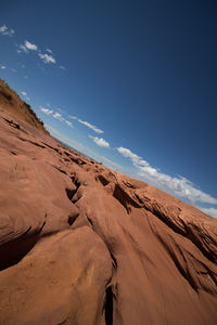 Scenic view of desert against sky