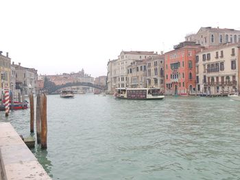 Canal passing through city