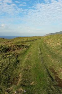 Scenic view of landscape against sky
