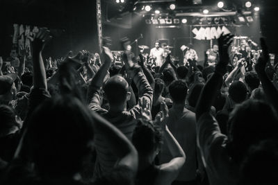 Crowd at music concert