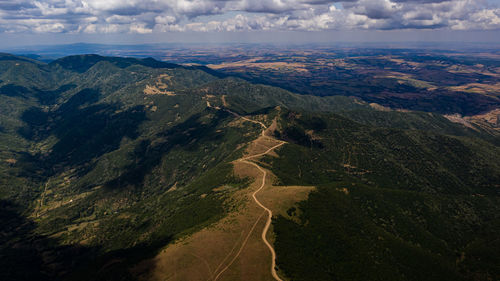 High angle view of landscape