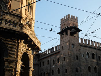 Low angle view of historic building against sky