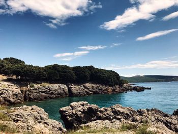 Scenic view of sea against sky