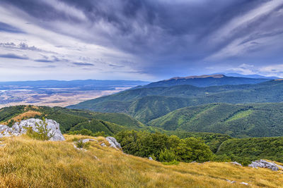 Scenic view of landscape against sky