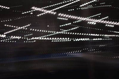 View of illuminated lights at night