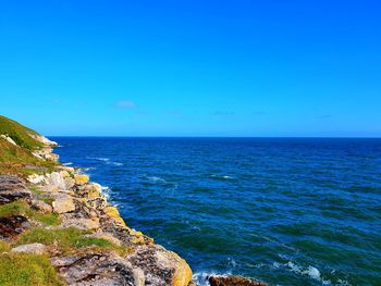 Coastline of wales looking out into the abyss.