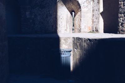 Sun and shadow constrast on old building