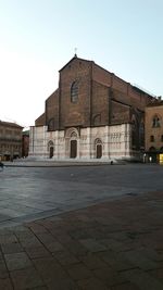 View of old building against clear sky