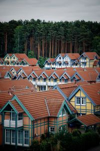 Houses in city