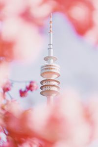 Close-up of communications tower