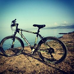 Bicycle against sky