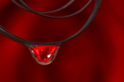 Close-up of red object