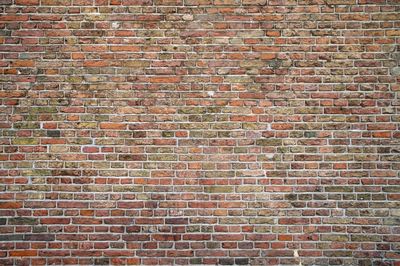 Full frame shot of red brick wall