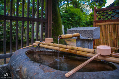 Close-up of fountain