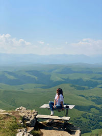 View to elbrus from bermamyt plato