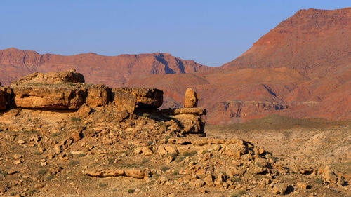 Rock formations in a desert