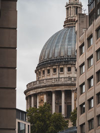 Low angle view of historical building against sky