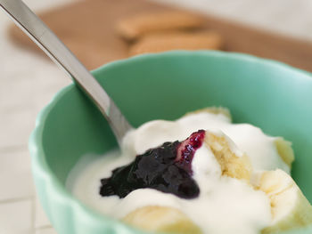 Close-up of ice cream