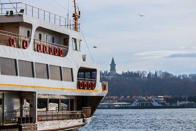 Ferry and cityscape of istanbul