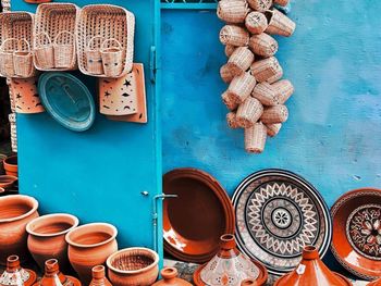 High angle view of coffee on table