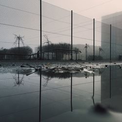 View of chainlink fence