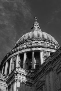 Low angle view of church against sky